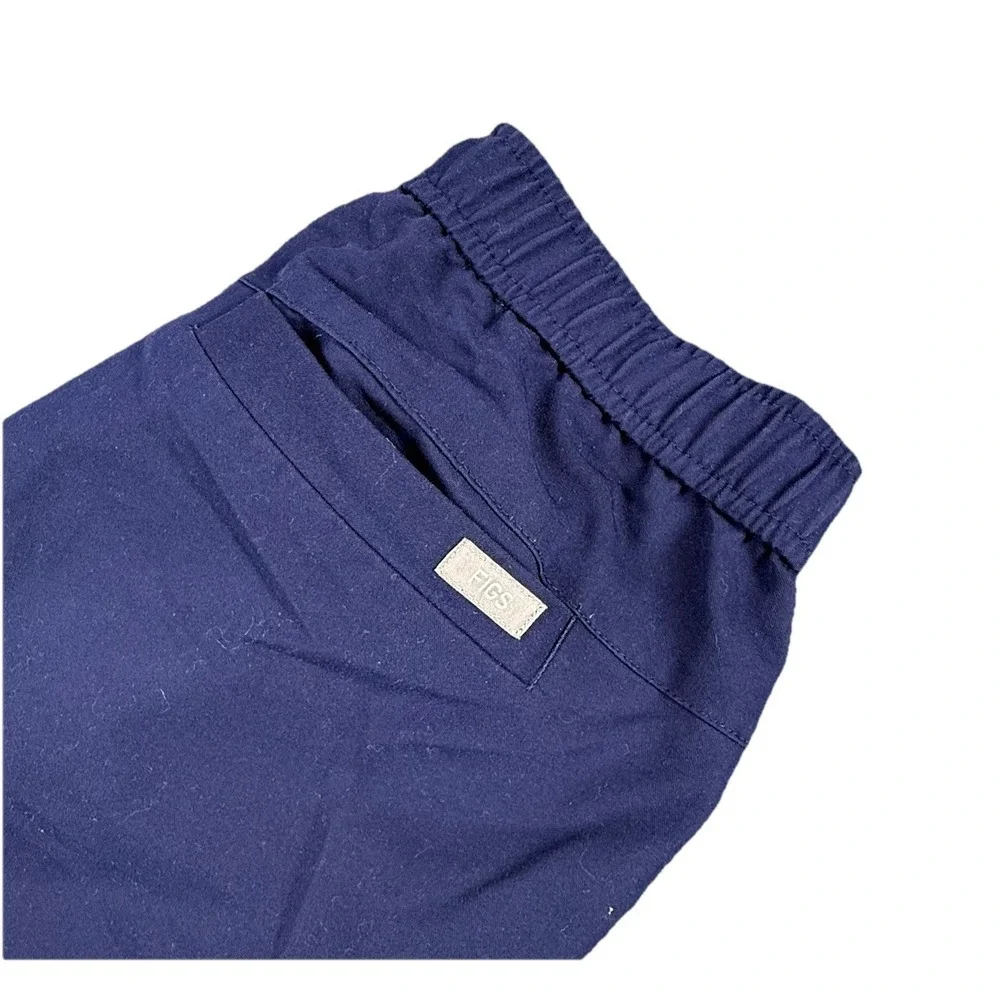FIGS Cairo Cargo Scrub Pants ‎ Medium Dark Harbor Tech-Collection Blue